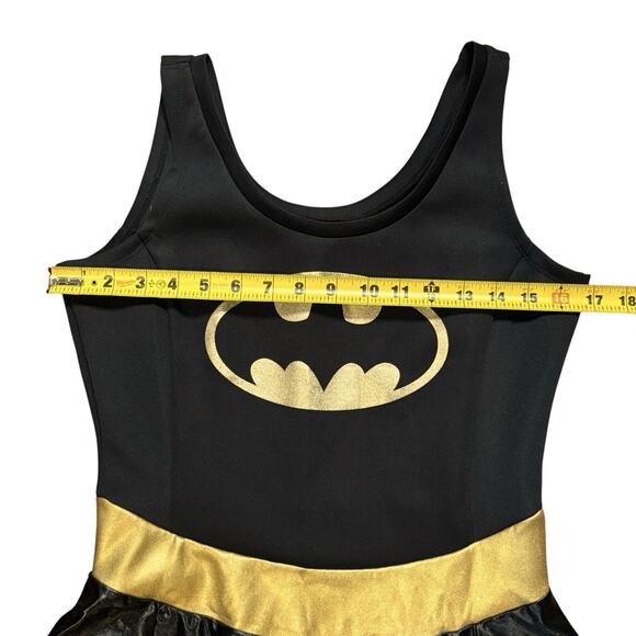 Batman DC Comics Women's Mini Dress Halloween Costume Cosplay Fit Flare Skater M - Picture 4 of 7